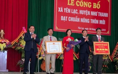 XÃ YÊN LẠC TỔ CHỨC LỄ CÔNG BỐ XÃ ĐẠT CHUẨN NÔNG THÔN MỚI